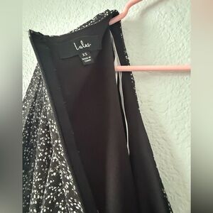 Lulu's Women’s Elegant Black and White Cocktail Dress size xs